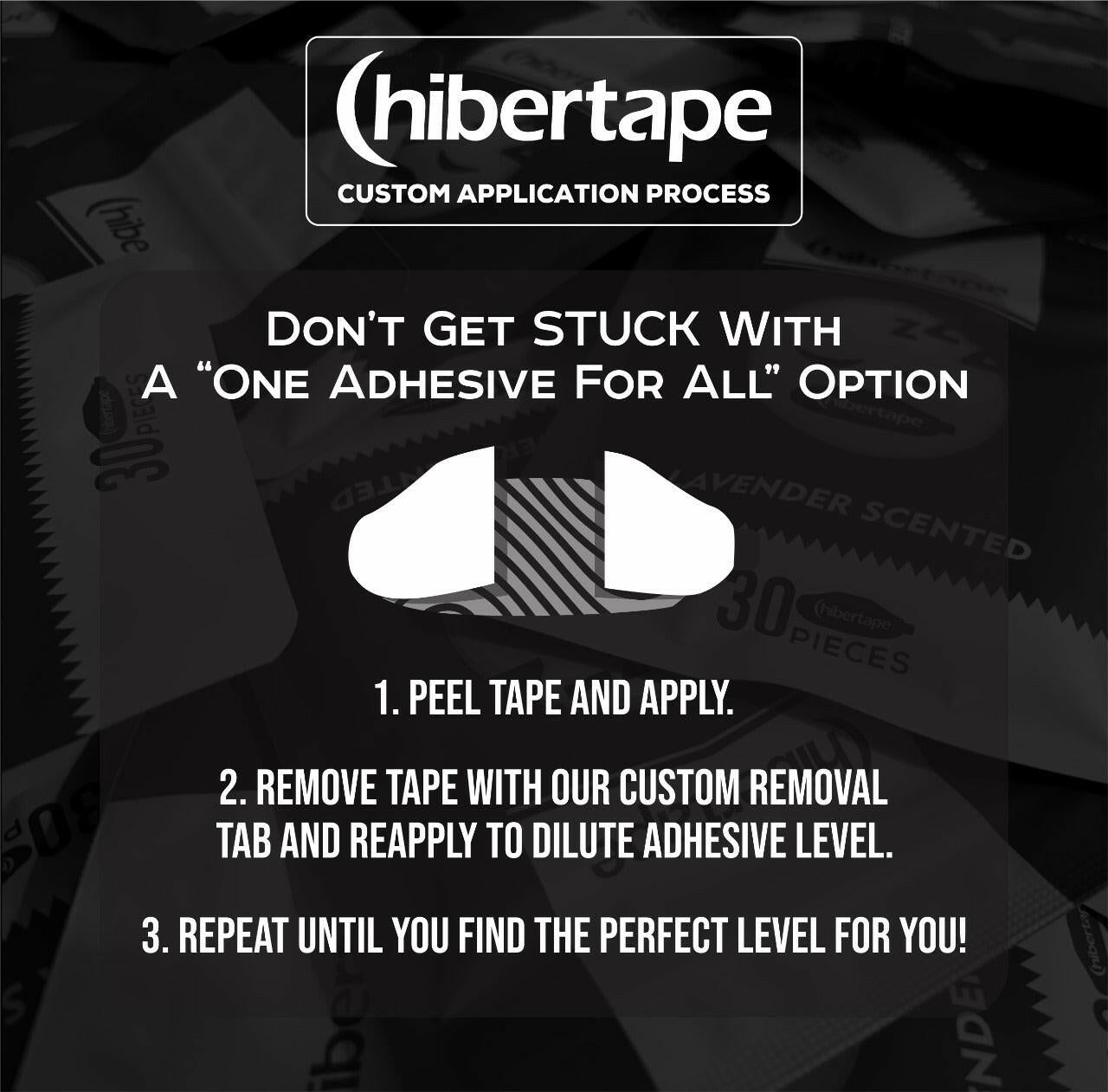 Hibertape Mouth Tape Black Unscented Original Midnight