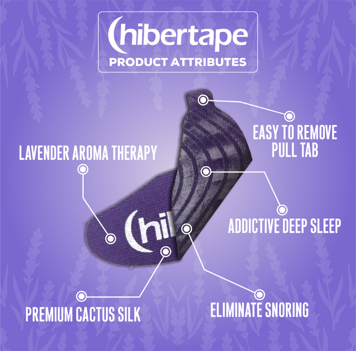 Hibertape Mouth Tape Purple Lavender Blossom Scent