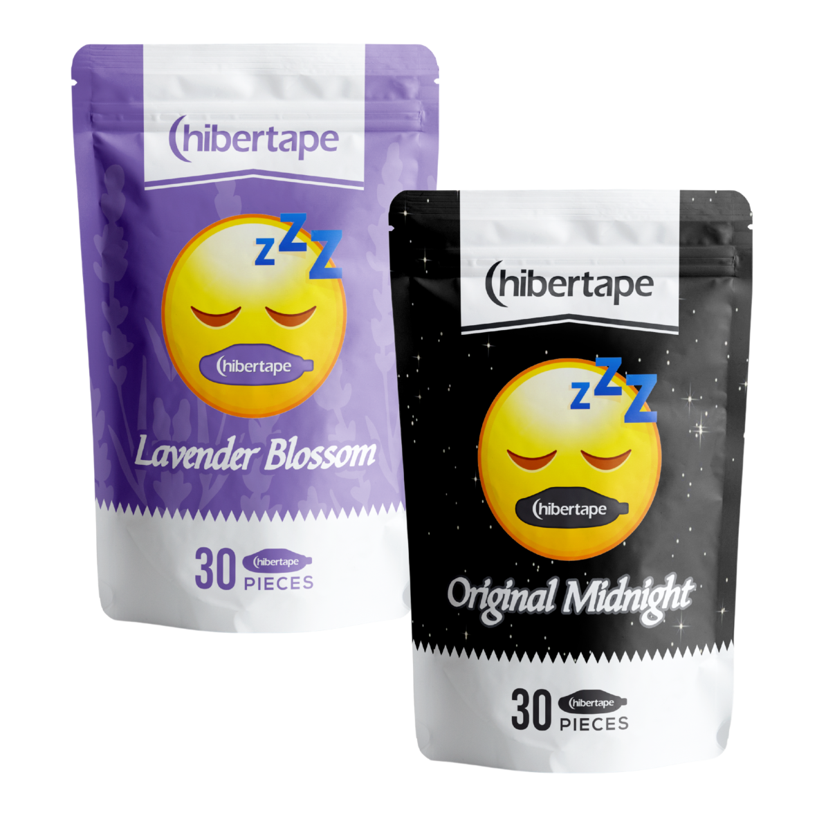 Hibertape Mouth Tape Lavender/Unscented DUO PACK