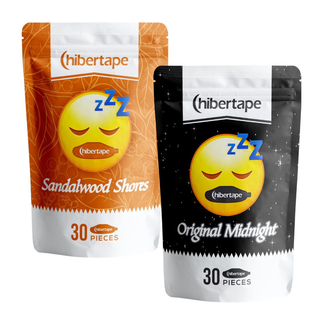 Hibertape Mouth Tape Sandalwood/Unscented DUO PACK