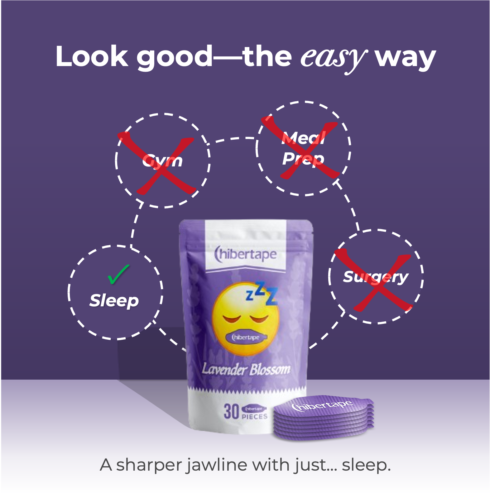 Lavender Mouth Tape - Beauty Sleep Enhancer - 30-Night